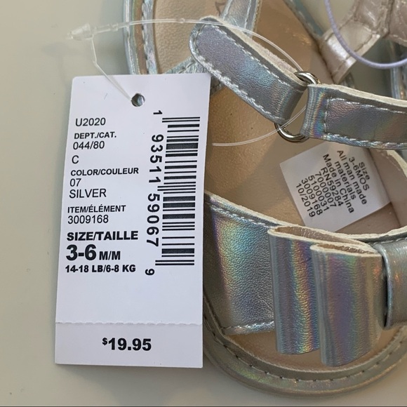 NWT • Childrens Place Lace Striped Dress + Sandals - Picture 9 of 9